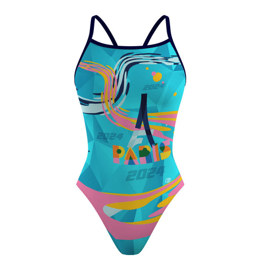 Paris Ribbon 2024 - Sunback Tank Swimsuit