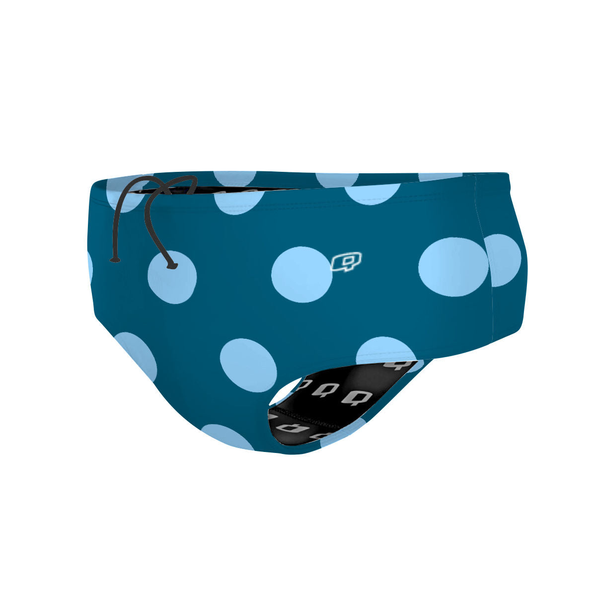 Teal-Blue Polka Dots - Classic Brief Swimsuit