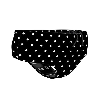 Black-White Polka Dots - Classic Brief Swimsuit