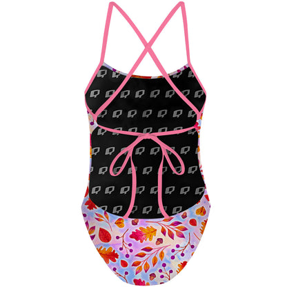 Tumbling Treasures - Tieback One Piece Swimsuit