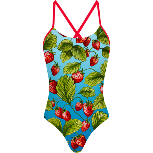 Strawberry Water - Traje de Baño Tieback de Una pieza