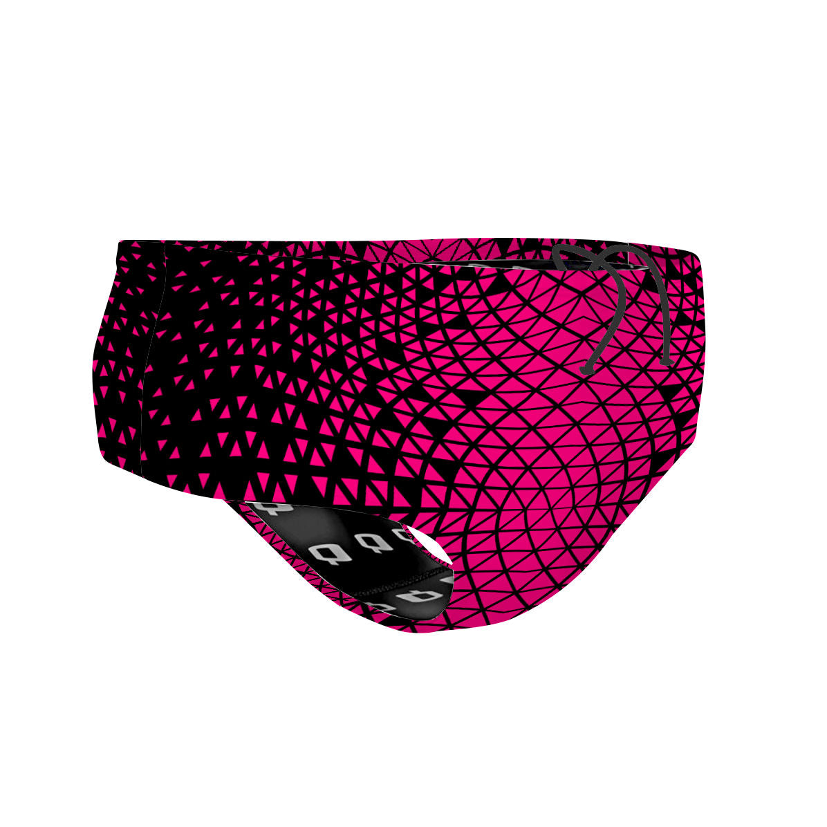 Black/ Pink Geometry - Classic Brief Swimsuit