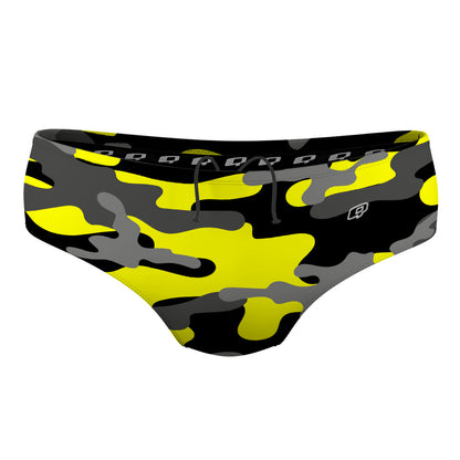 Yellow Camo - Classic Brief Swimsuit