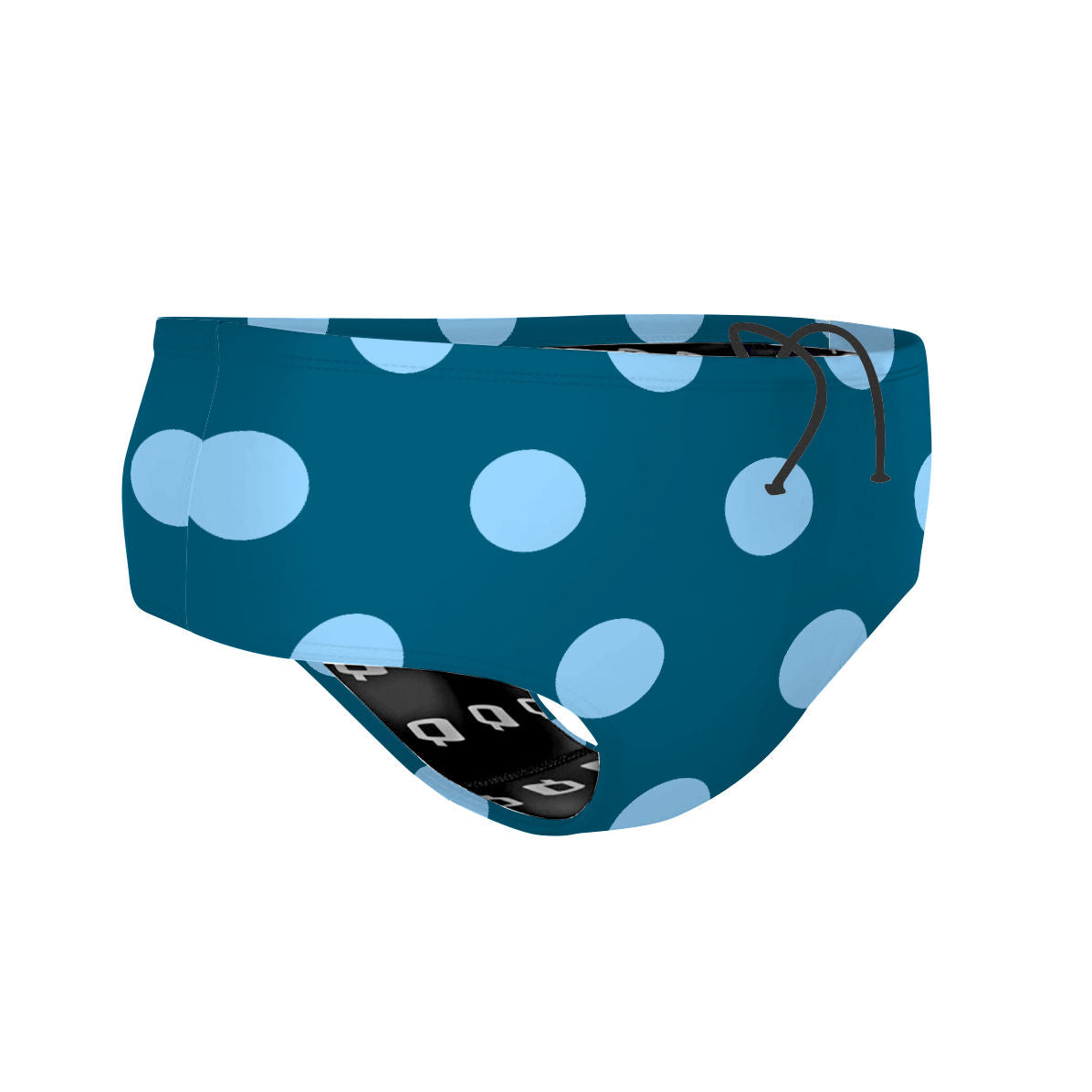 Teal-Blue Polka Dots - Classic Brief Swimsuit