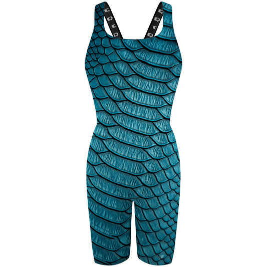 Blue Snake - Classic Strap Long Knee Women Jammer