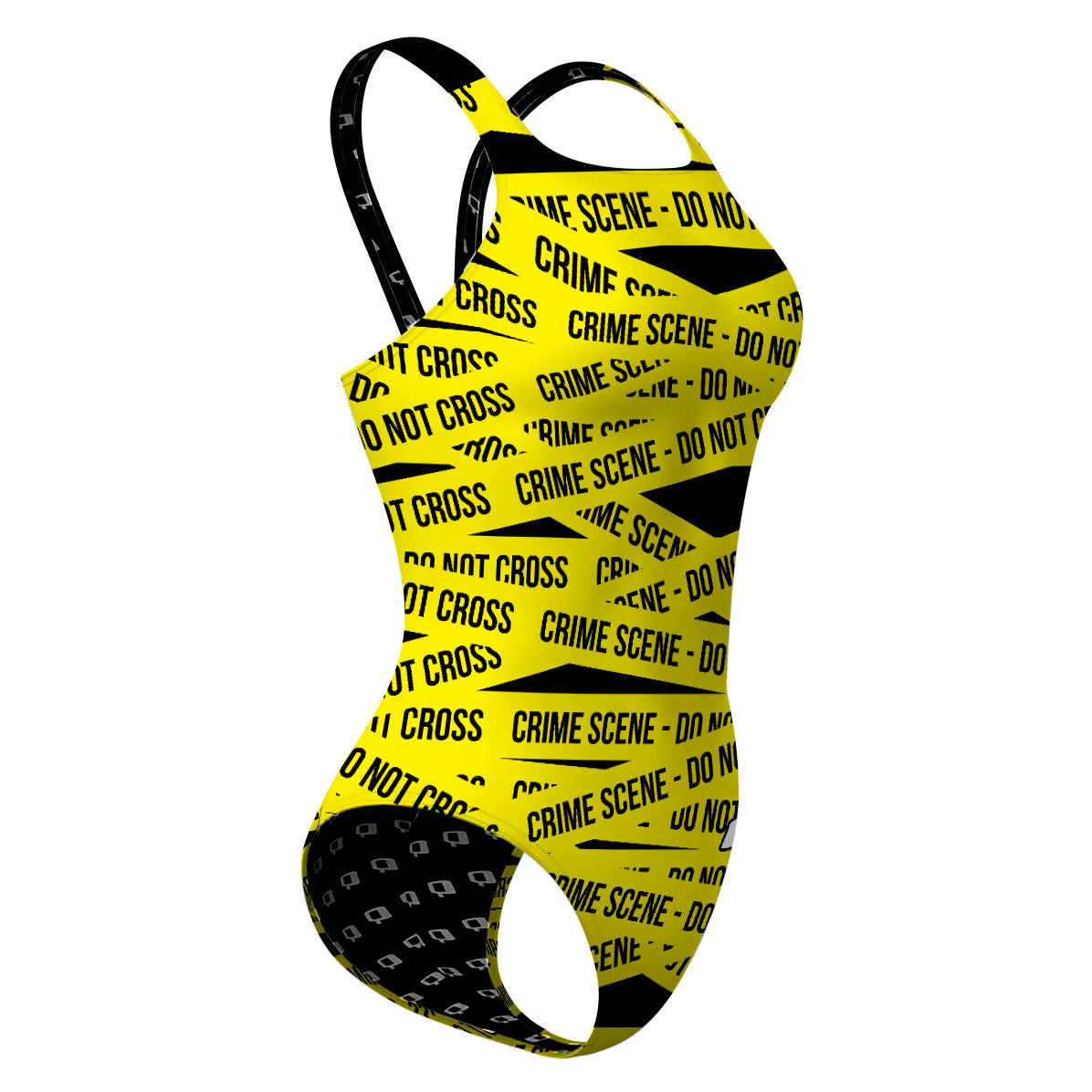 Do Not Cross - Classic Strap Swimsuit