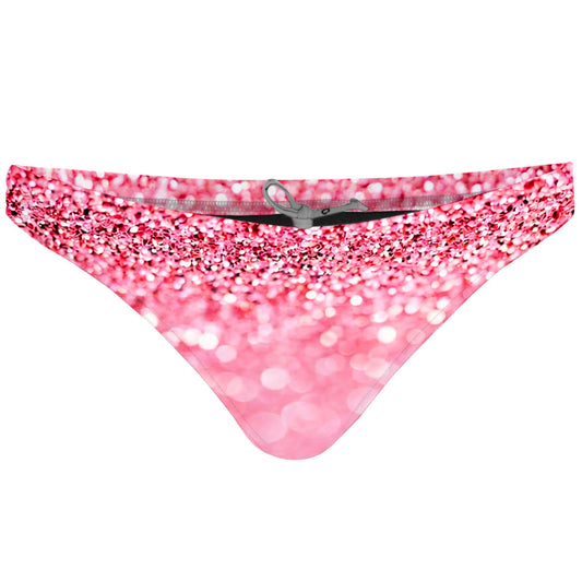 Rosé Glitter - Tieback Bikini Bottom