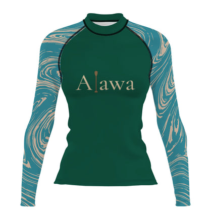 Alawa-staff - Women's Surf UPF50+ Long Sleeve Rash Guard