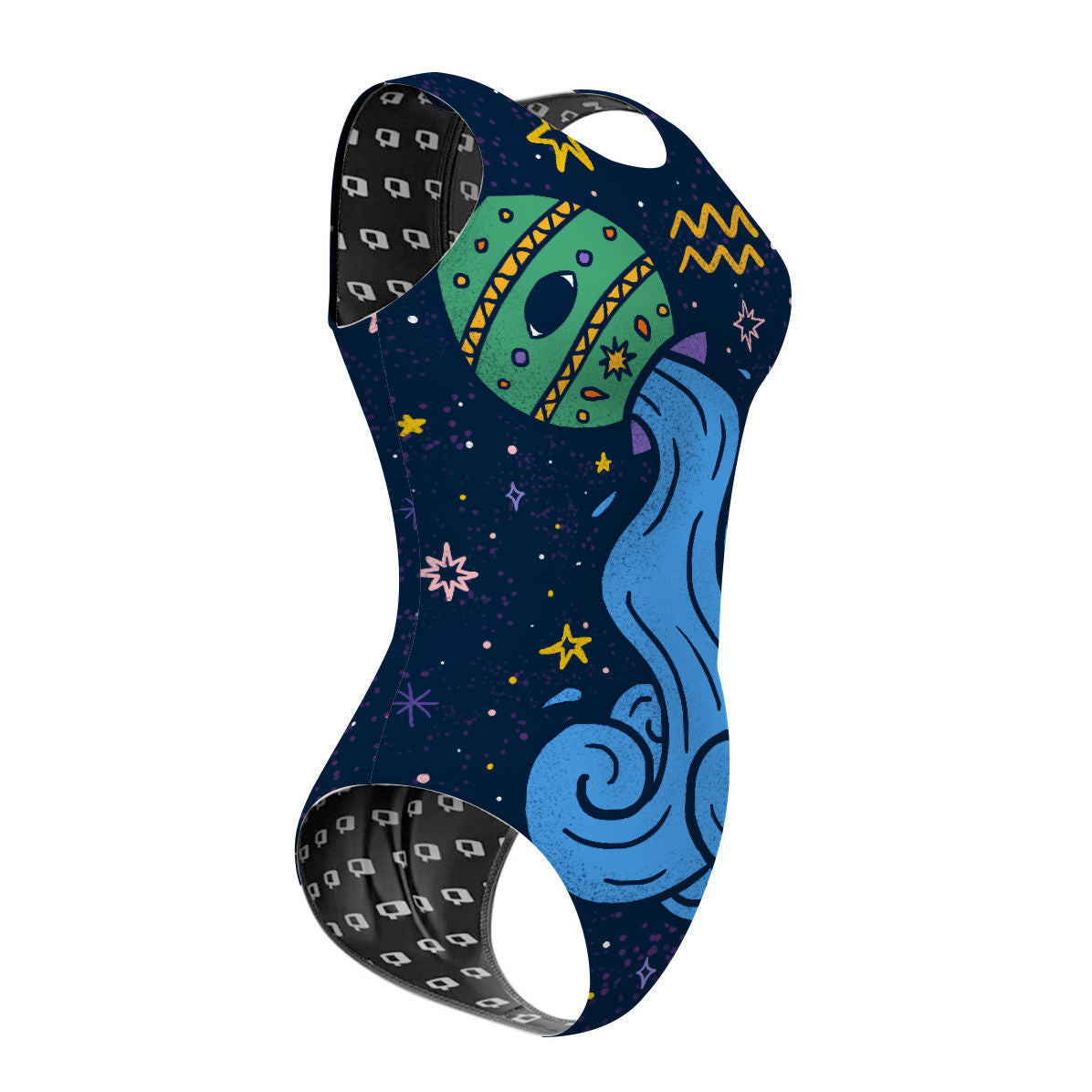 Aquarius - Women's Waterpolo Swimsuit Classic Cut