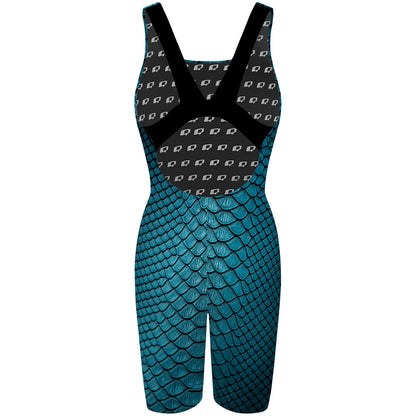Blue Snake - Classic Strap Long Knee Women Jammer