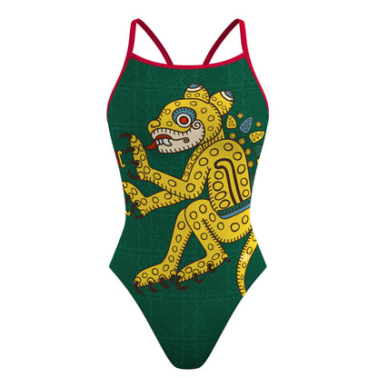 Ocelote Verde - Traje de baño Skinny strap