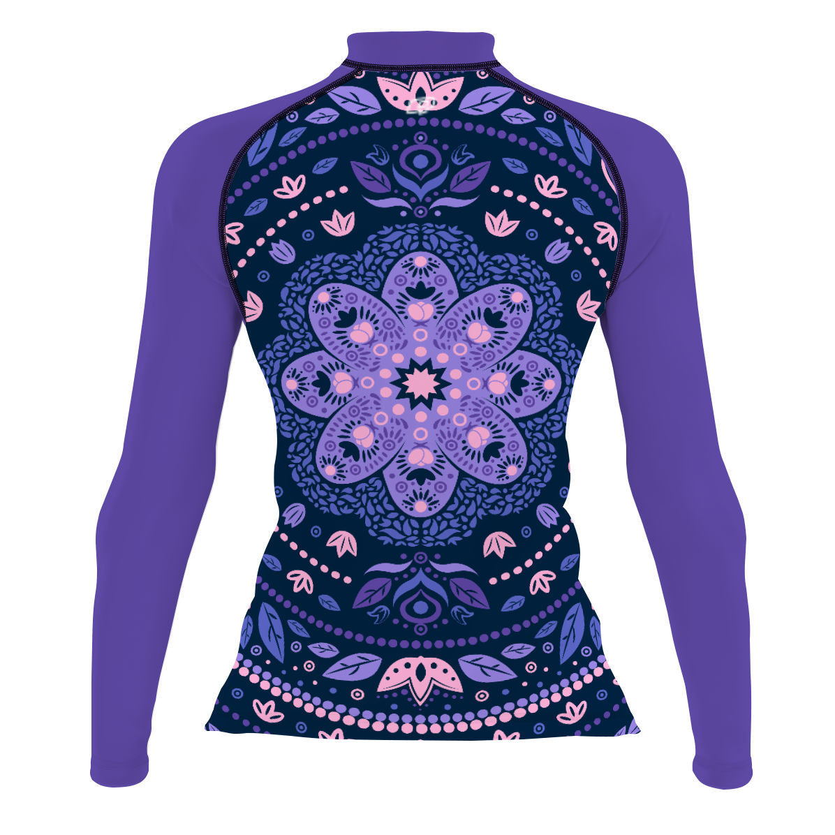 Delicated Mandala - Surf Rash Guard UPF50+ de Manga Larga para Mujer