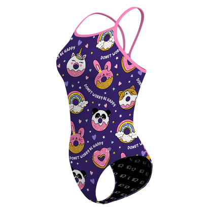 Donut Worry - Skinny Strap Swimsuit
