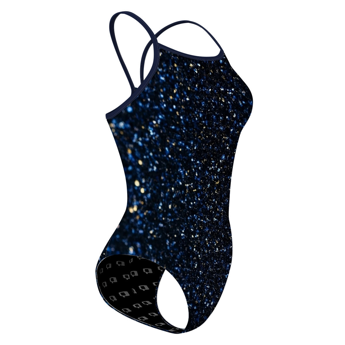 Cosmic Glitter - Skinny Strap Swimsuit
