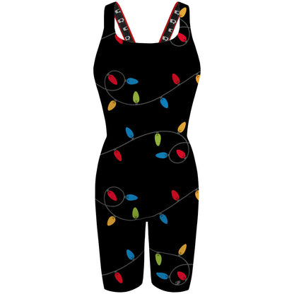 Christmas lights - Classic Strap Long Knee Women Jammer