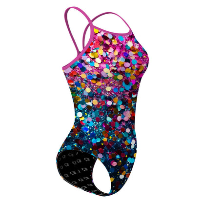Glitter Party - Skinny Strap Swimsuit