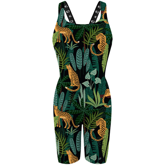 Jaguar Jungle - Classic Strap Long Knee Women Jammer
