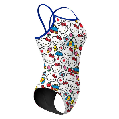 kitty traje blanco - Traje de Baño Sunback Tank