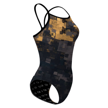Black Gold - Skinny Strap Swimsuit
