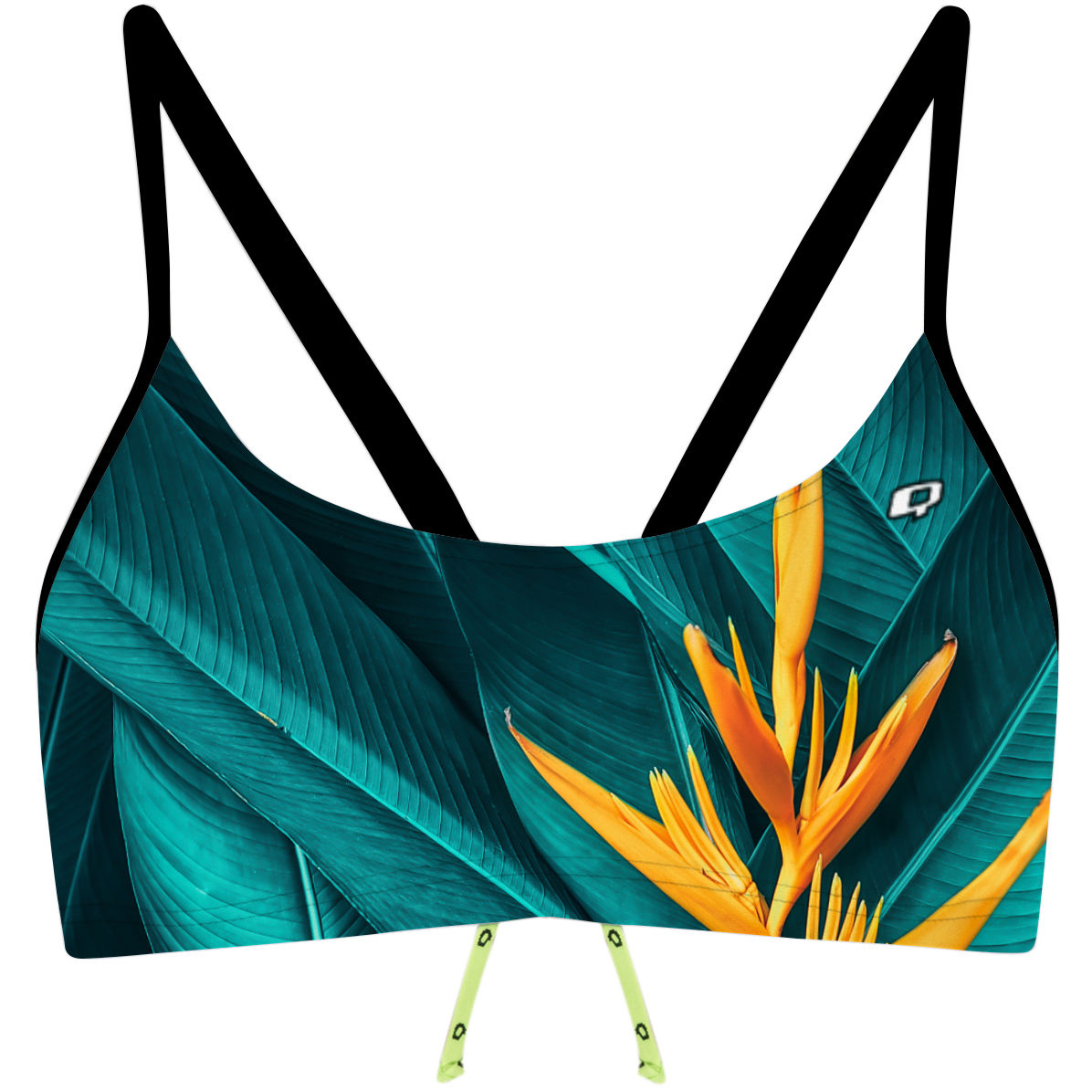 Tropical Nature - Bandeau Bikini Top