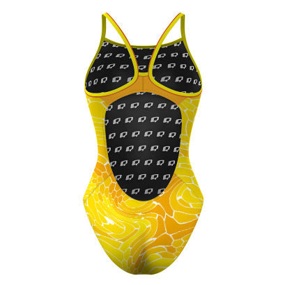 Trippy Beehive - Skinny Strap Swimsuit