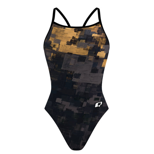 Black Gold - Skinny Strap Swimsuit