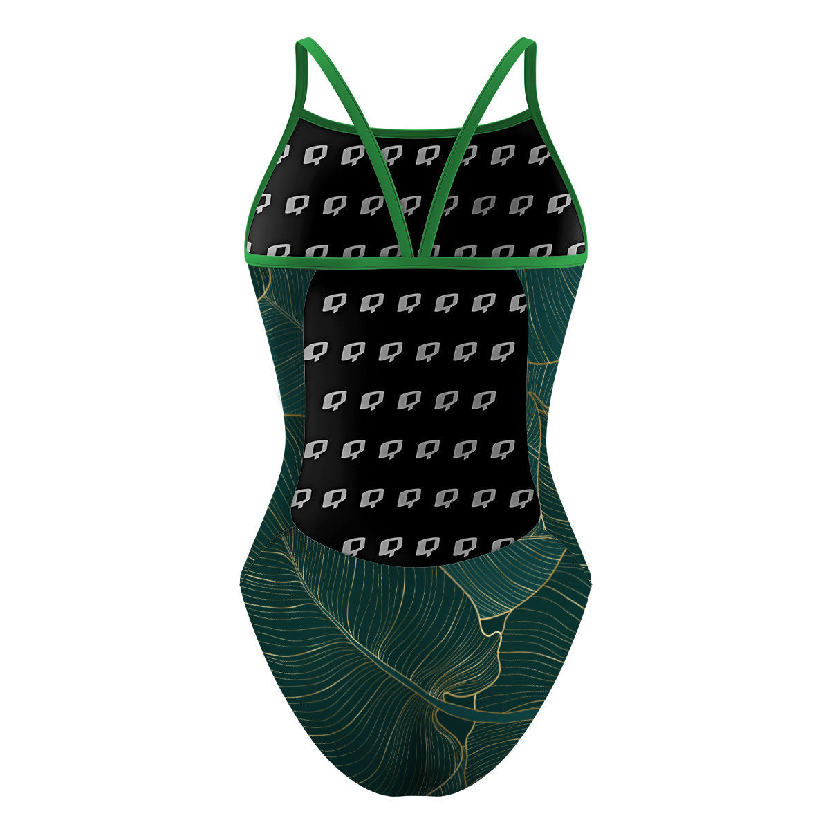 Leafy Green - Sunback Tank Swimsuit