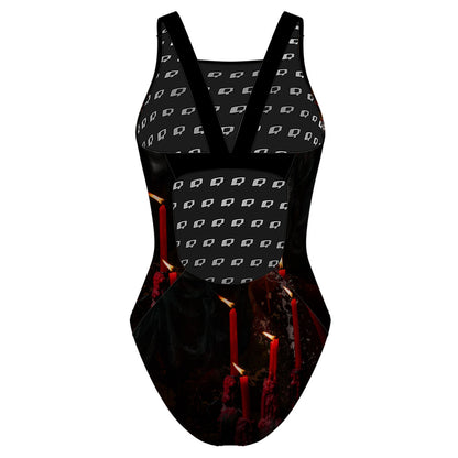 Catrina in Red - Classic Strap Swimsuit