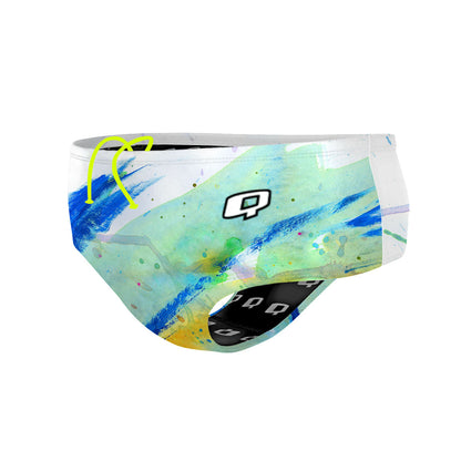 Blue Brush Strokes - Classic Brief Swimsuit