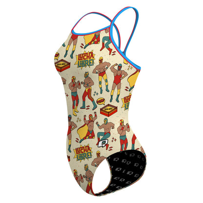 Lucha Libre - Skinny Strap Swimsuit