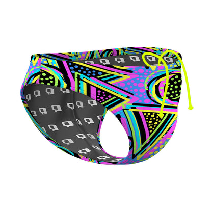 Purple 80s - Waterpolo Brief Swimsuit