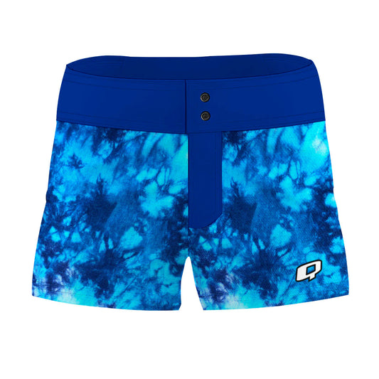 Tie Dye Blue Women Boardshorts