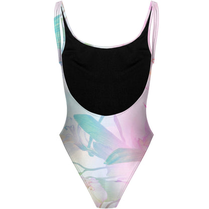 Dreamy Petals - High Hip One Piece Swimsuit