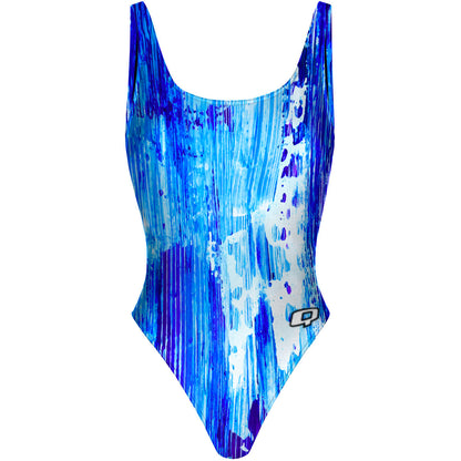 Spring Rain - High Hip One Piece Swimsuit