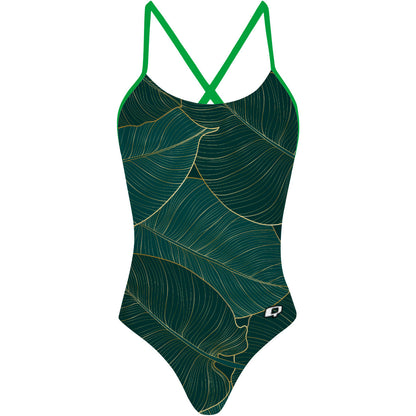 Leafy Green - Tieback One Piece Swimsuit