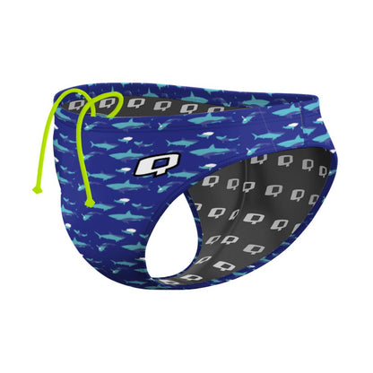 Shark Blue Waterpolo Brief