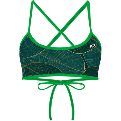 Leafy Green -  Ciara Tieback Bikini Top