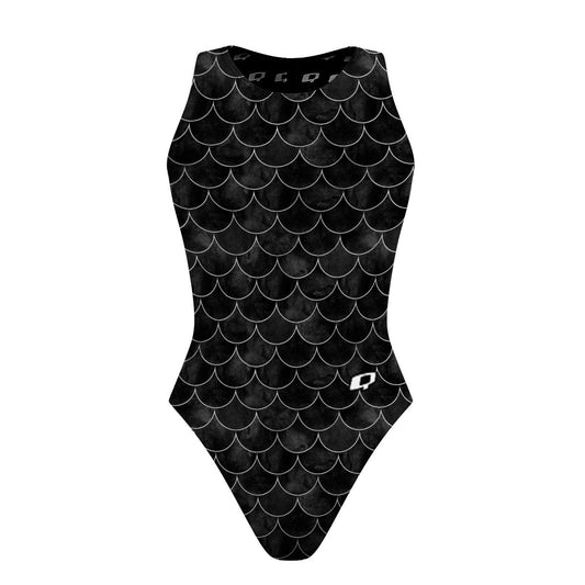 Black Scales - Women's Waterpolo Swimsuit Classic Cut