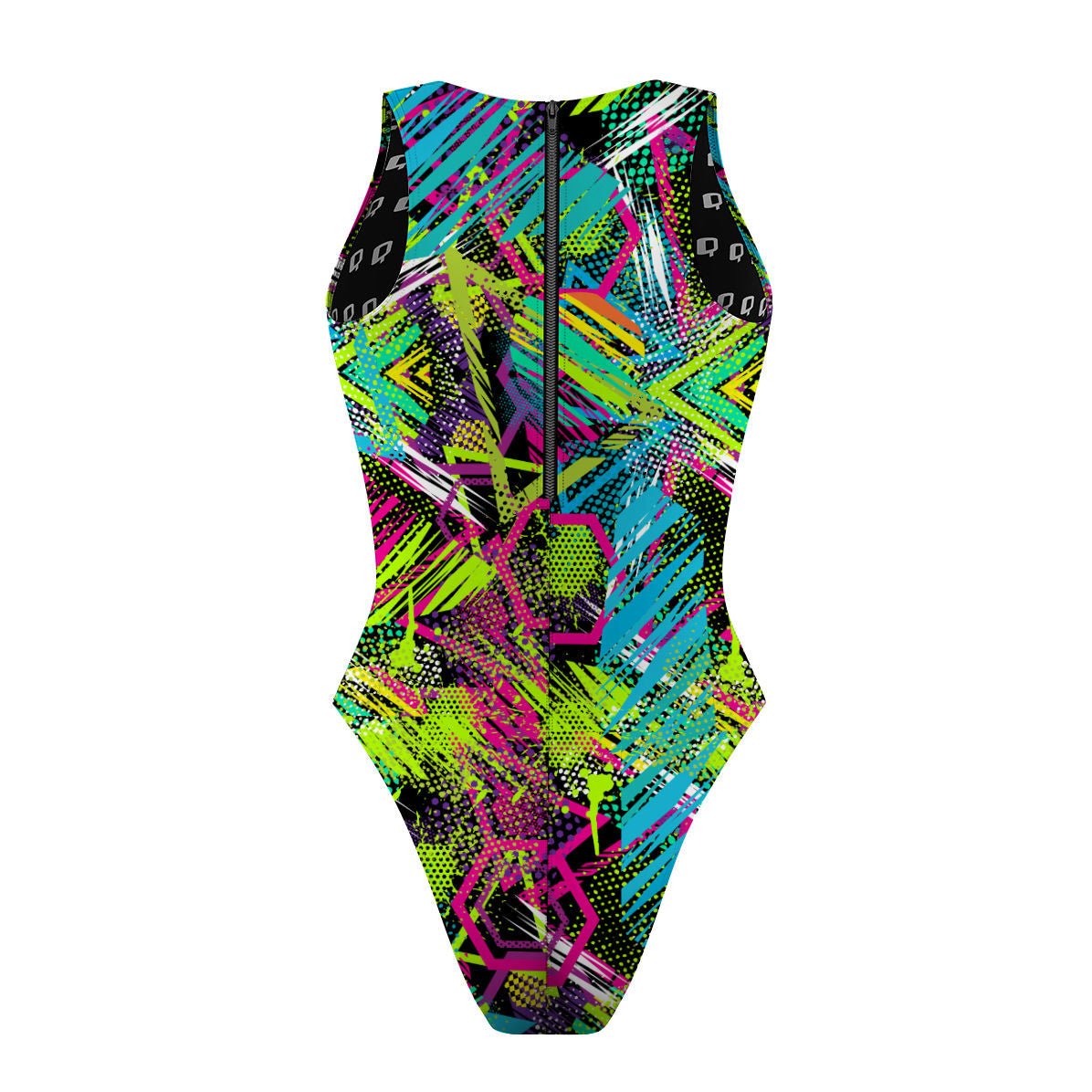 Geometry Dash - Women Waterpolo Swimsuit Cheeky Cut