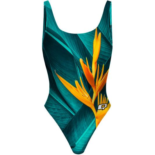 Tropical Nature - High Hip One Piece Swimsuit