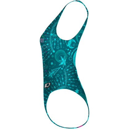 Magic Is All Around You - High Hip One Piece Swimsuit
