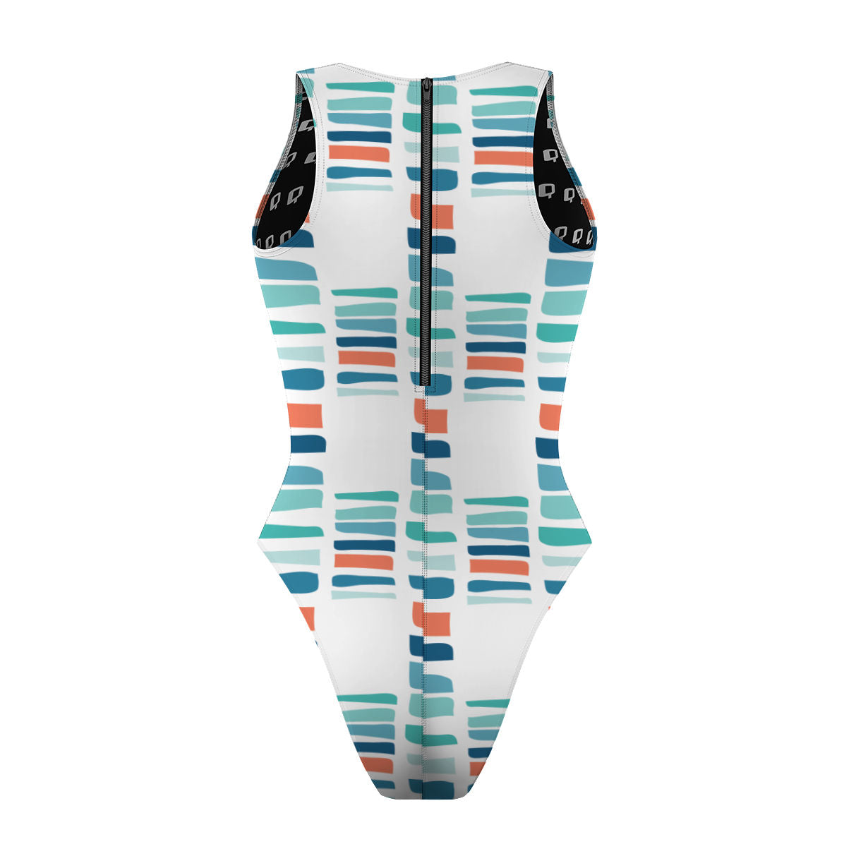 Blocks - Women Waterpolo Swimsuit Cheeky Cut