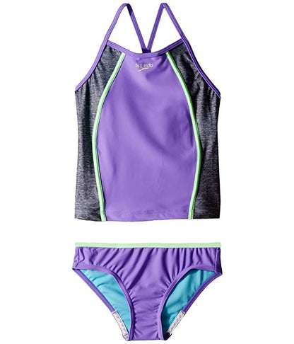 Traje para niña Heather Splice Tankini Speedo