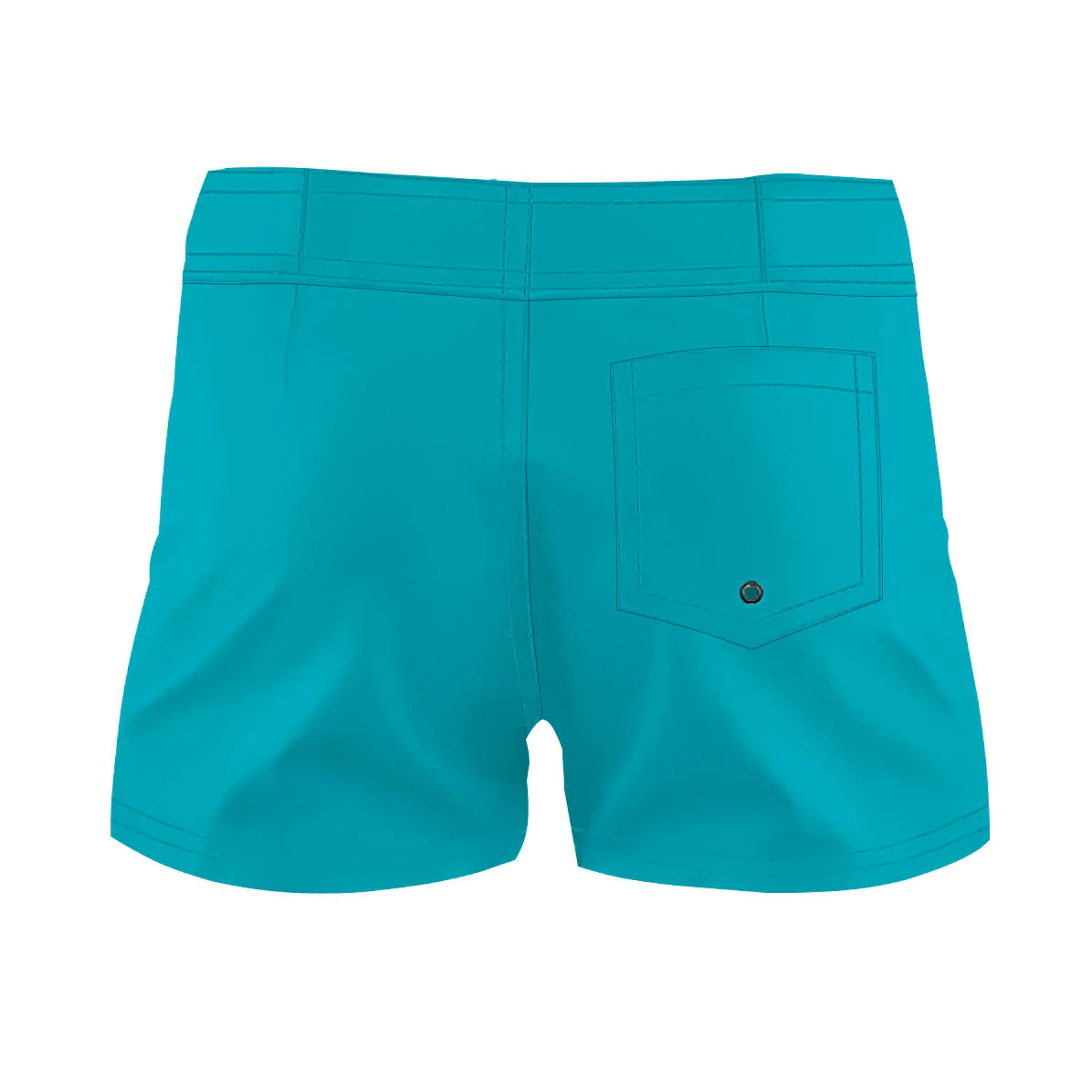 Scuba Blue Solid Color - Women Board Shorts