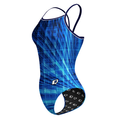 Oblique Blue - Sunback Tank