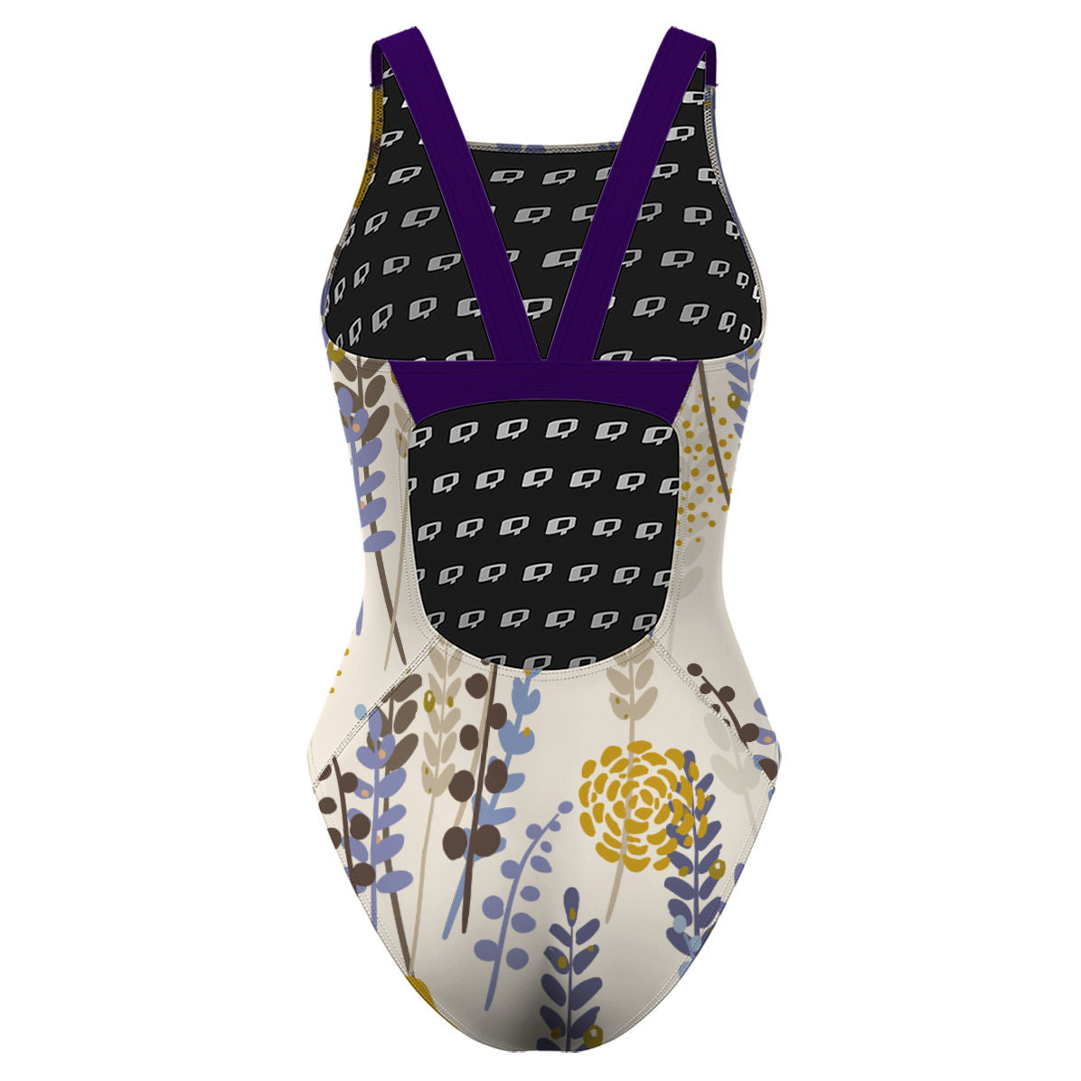 Lavender - Classic Strap Swimsuit