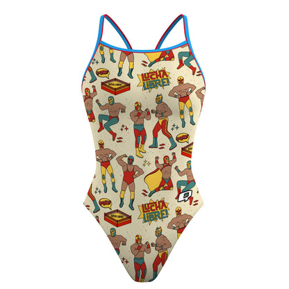 Lucha Libre - Skinny Strap Swimsuit