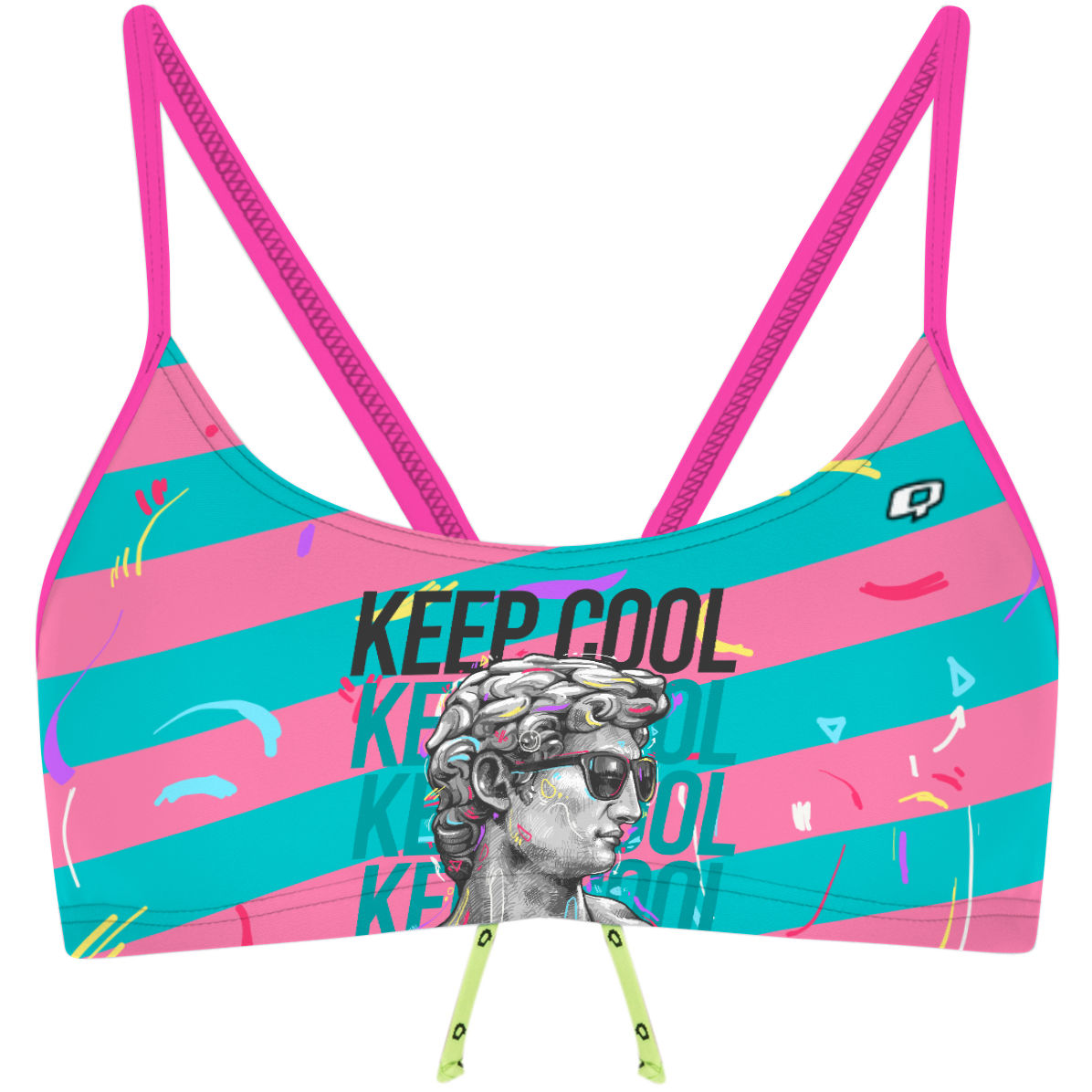 Keep Cool - Bandeau Bikini Top
