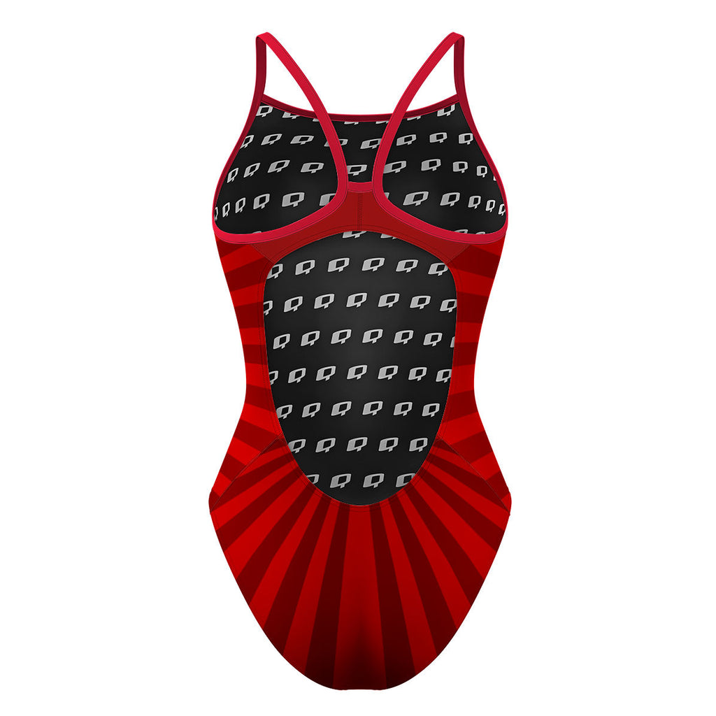 Mexican Wrestlers Fight - Skinny Strap Swimsuit