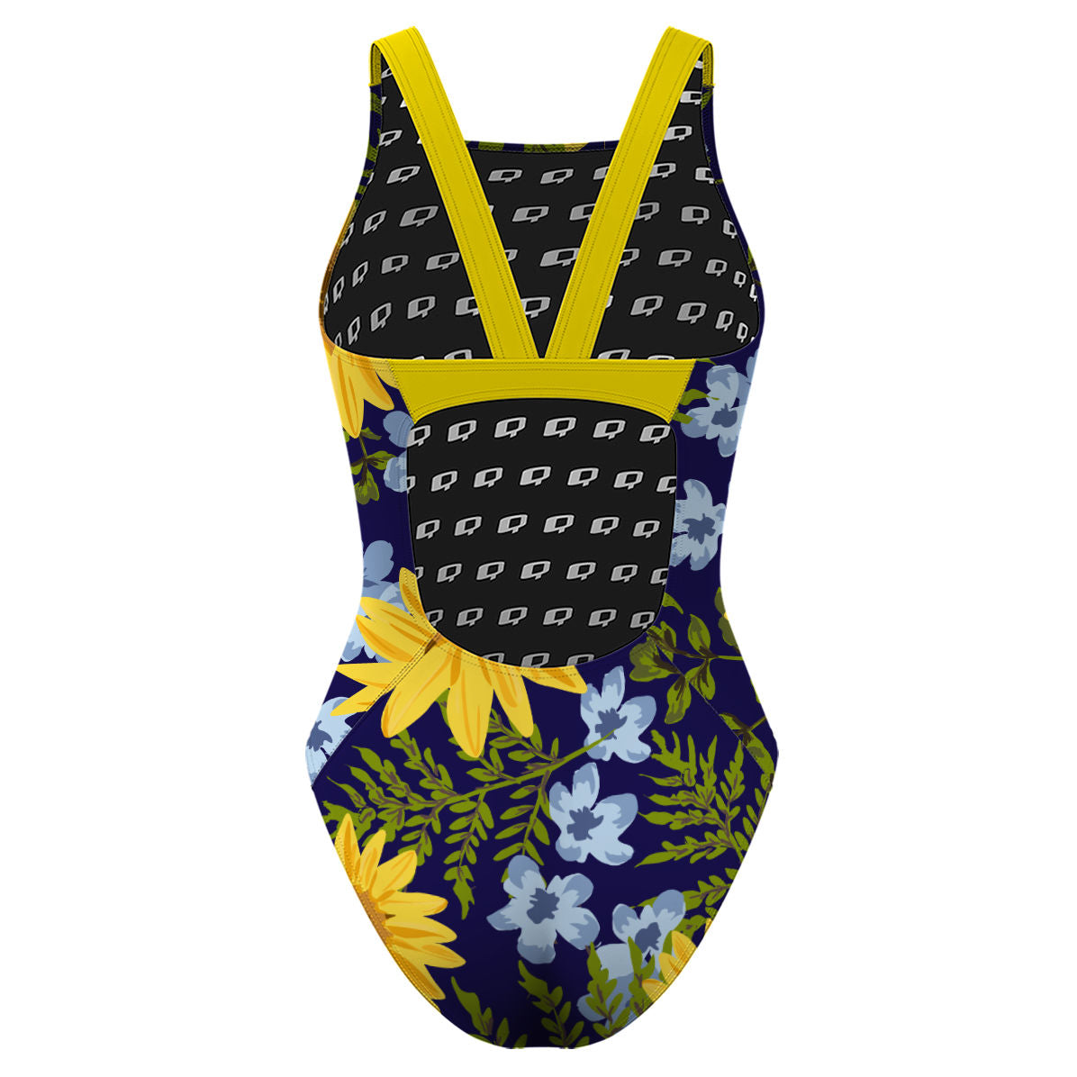 Blue Sunflower - Classic Strap Swimsuit